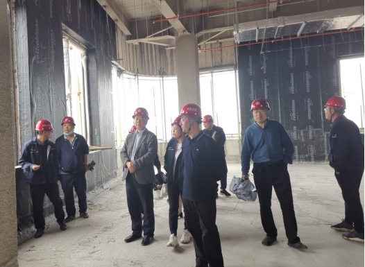 山西省冰球突破服务数据中心领导在山西建投四建集团山西·新源智慧项目调研