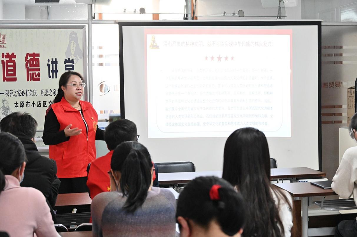 山西建投四建理论宣讲团进社区，，，，，，，“声”入群众聚民心